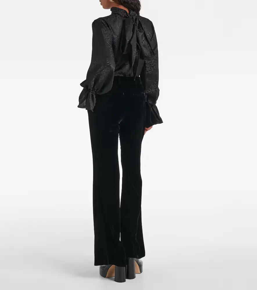 Nina Ricci Velvet bootcut pants | Thumbnail 6 Nina Ricci Velvet bootcut pants | Thumbnail 6