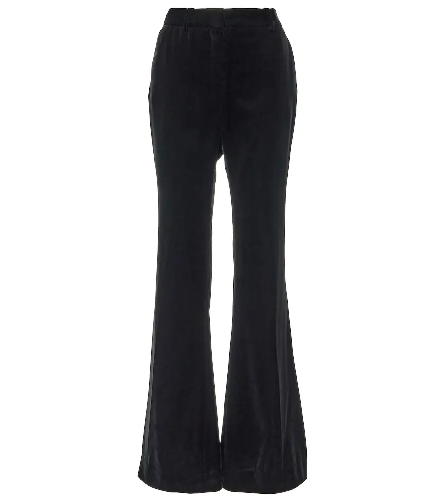 Nina Ricci Velvet bootcut pants