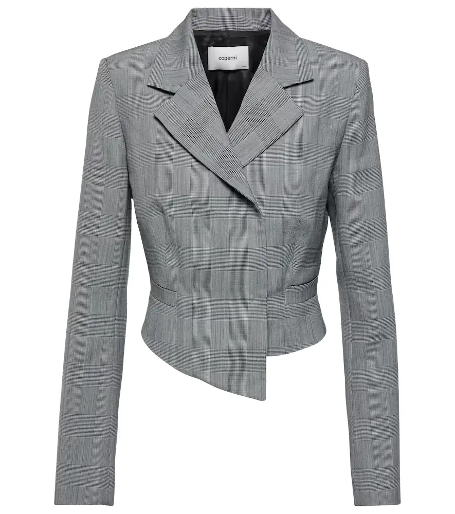 Coperni Prince of Wales virgin wool blazer | Image 1 Coperni Prince of Wales virgin wool blazer | Image 1