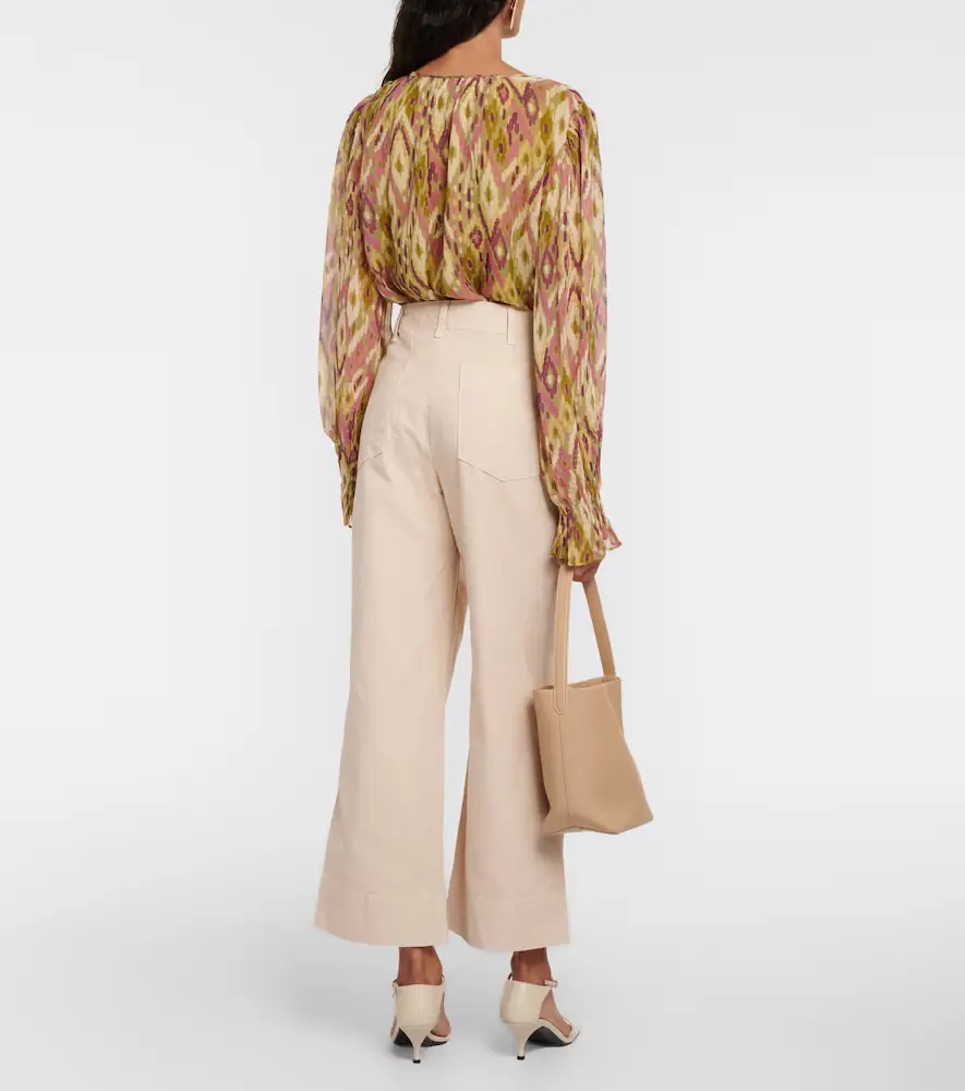 Velvet Mya cropped cotton wide-leg pants | Thumbnail 2