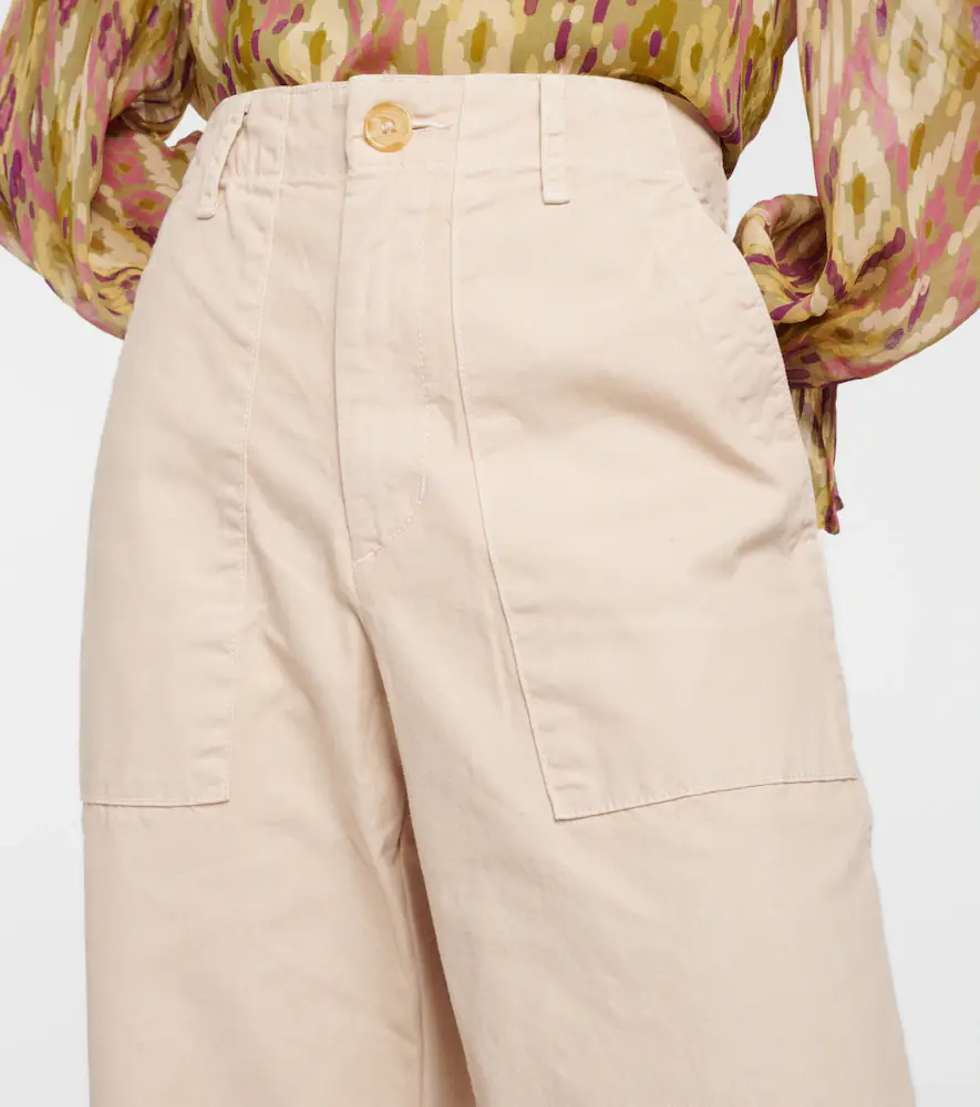 Velvet Mya cropped cotton wide-leg pants | Thumbnail 4