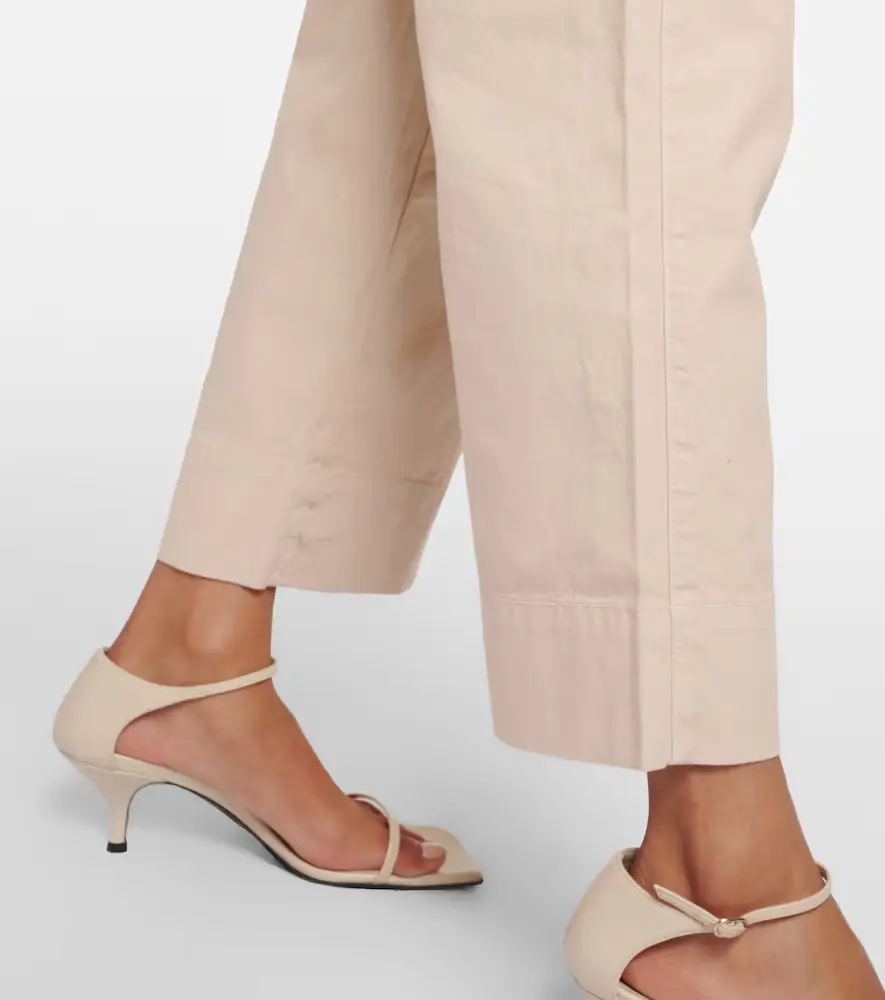 Velvet Mya cropped cotton wide-leg pants | Thumbnail 6