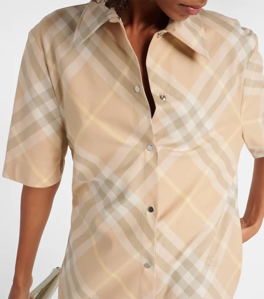 Burberry Check cotton shirt dress | Thumbnail 3