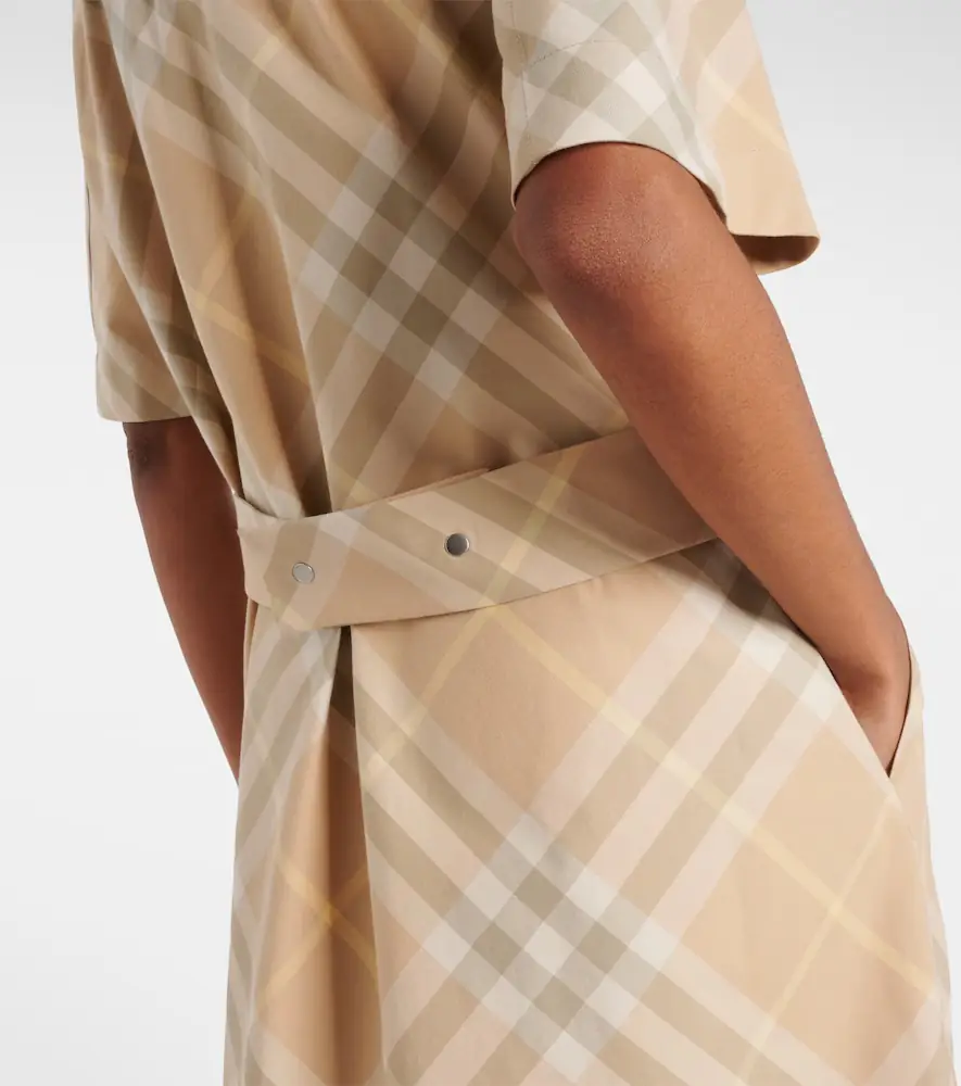 Burberry Check cotton shirt dress | Thumbnail 4