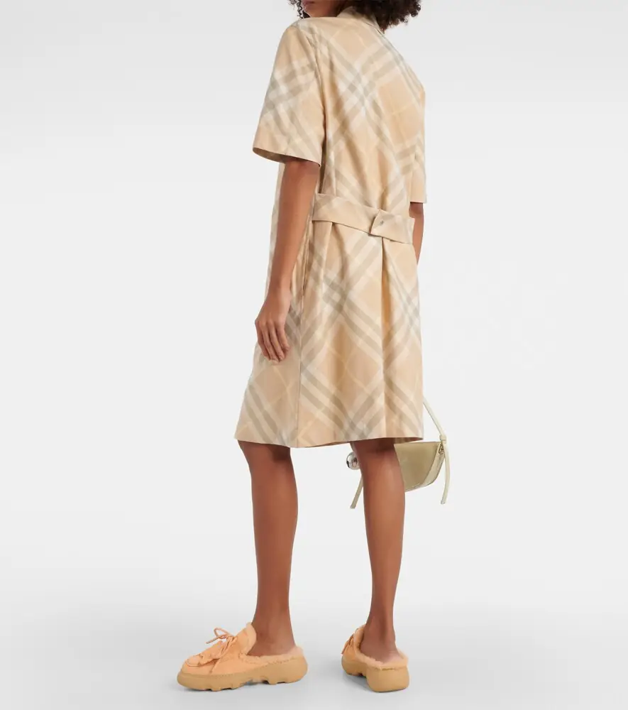 Burberry Check cotton shirt dress | Thumbnail 5