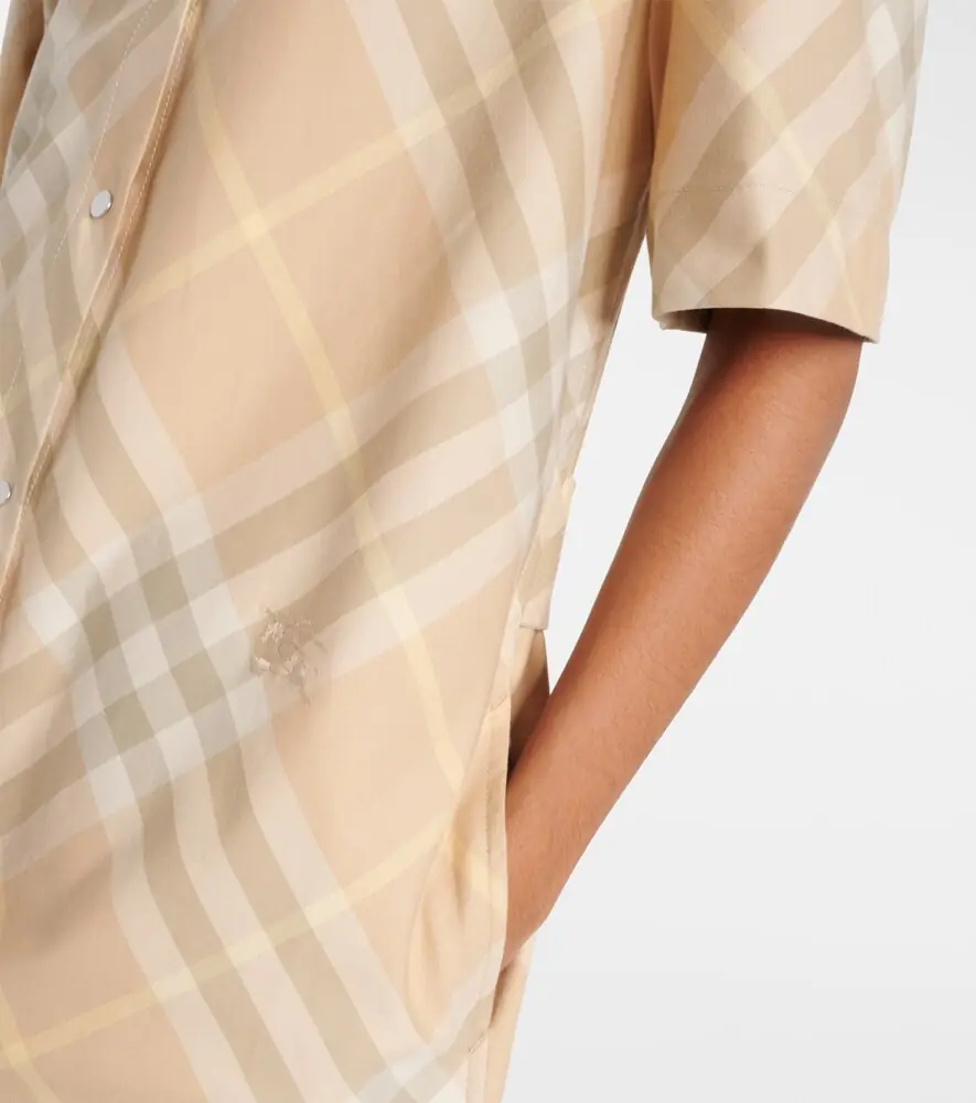 Burberry Check cotton shirt dress | Thumbnail 6