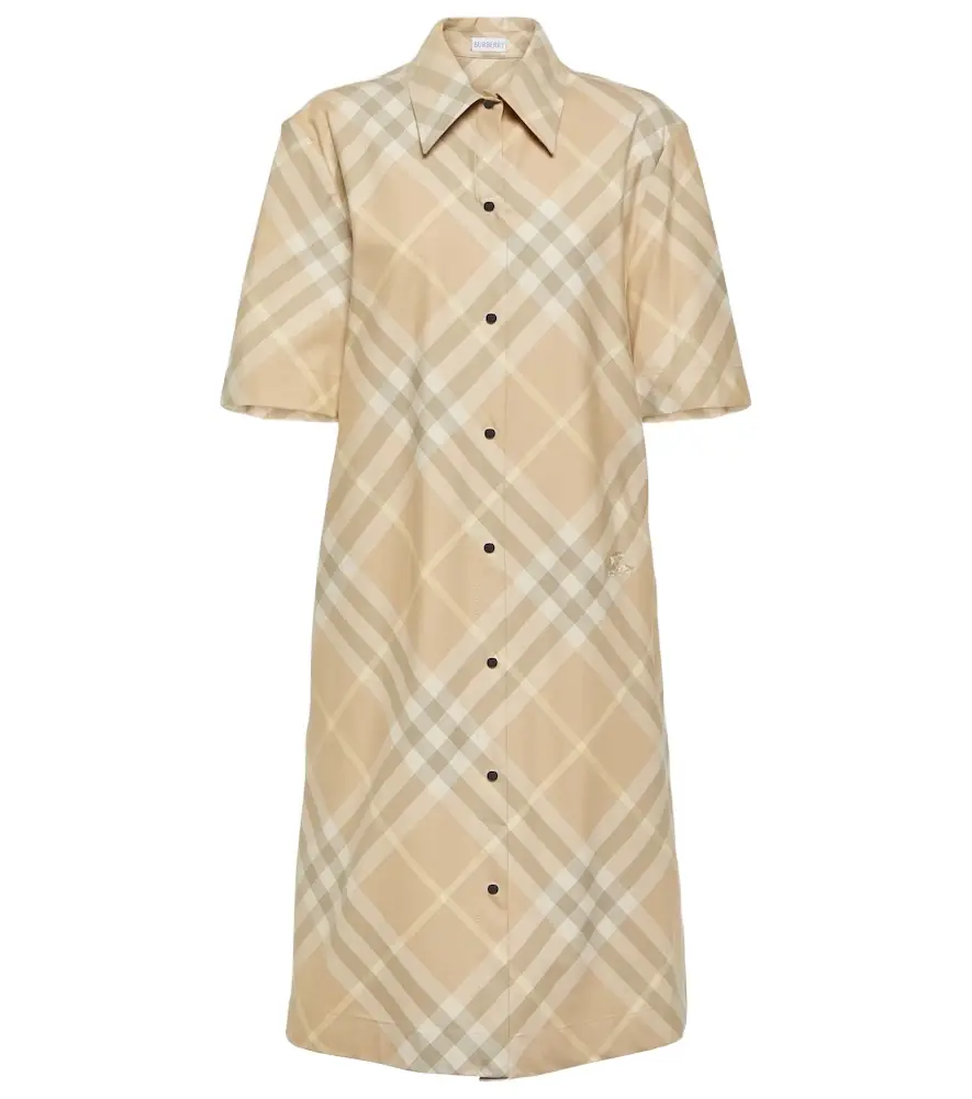 Burberry Check cotton shirt dress