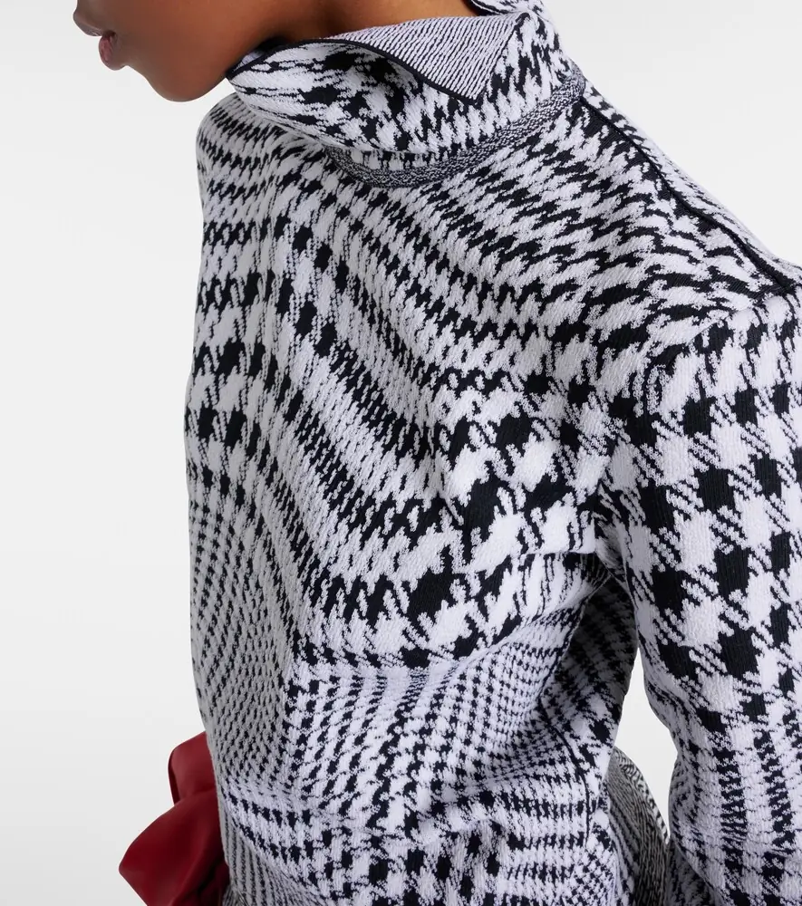 Burberry Houndstooth wool-blend turtleneck sweater | Thumbnail 4