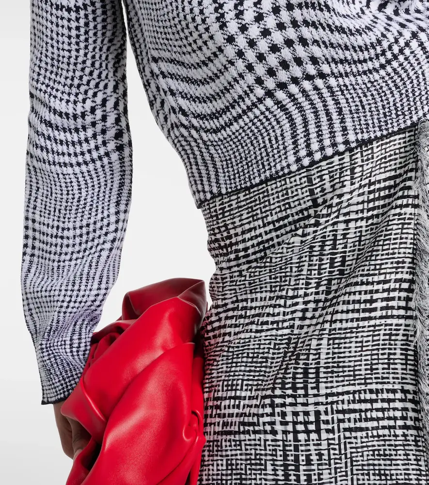 Burberry Houndstooth wool-blend turtleneck sweater | Thumbnail 6