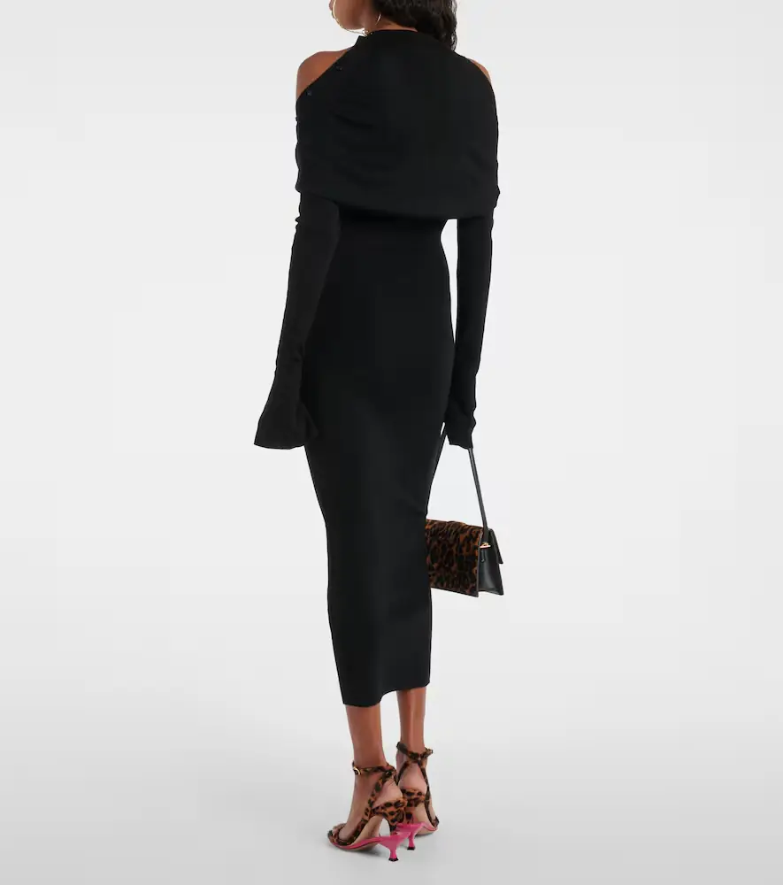 Jacquemus La robe Doble wool-blend midi dress | Thumbnail 4 Jacquemus La robe Doble wool-blend midi dress | Thumbnail 4
