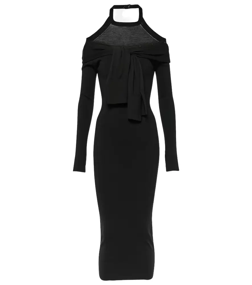 Jacquemus La robe Doble wool-blend midi dress