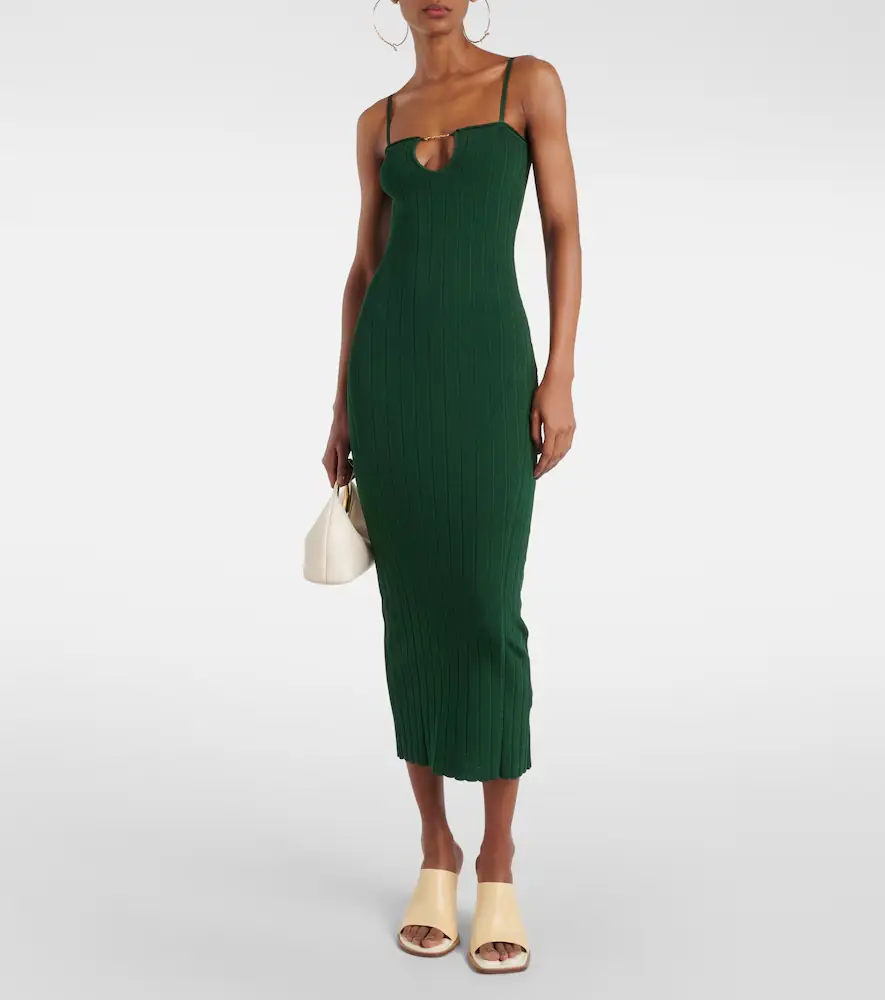 Jacquemus La Robe Sierra Bretelles midi dress | Thumbnail 2 Jacquemus La Robe Sierra Bretelles midi dress | Thumbnail 2