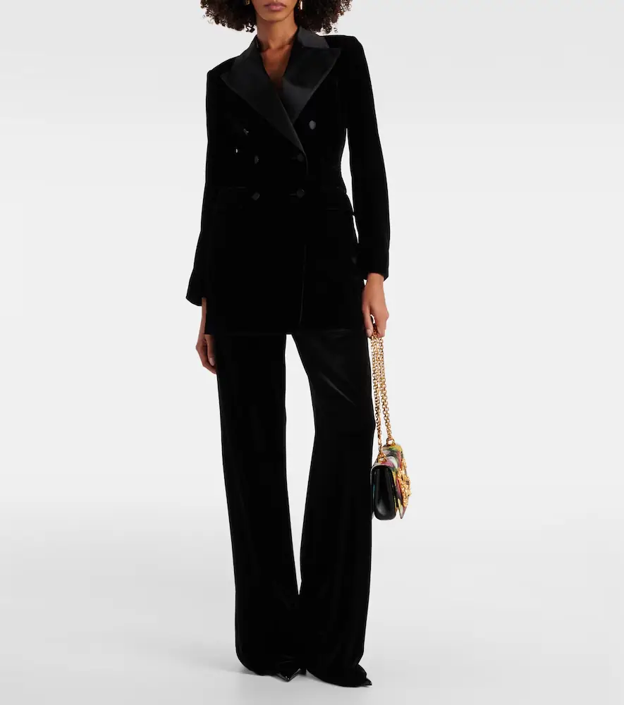 Dolce & Gabbana Double-breasted velvet blazer | Thumbnail 3 Dolce & Gabbana Double-breasted velvet blazer | Thumbnail 3