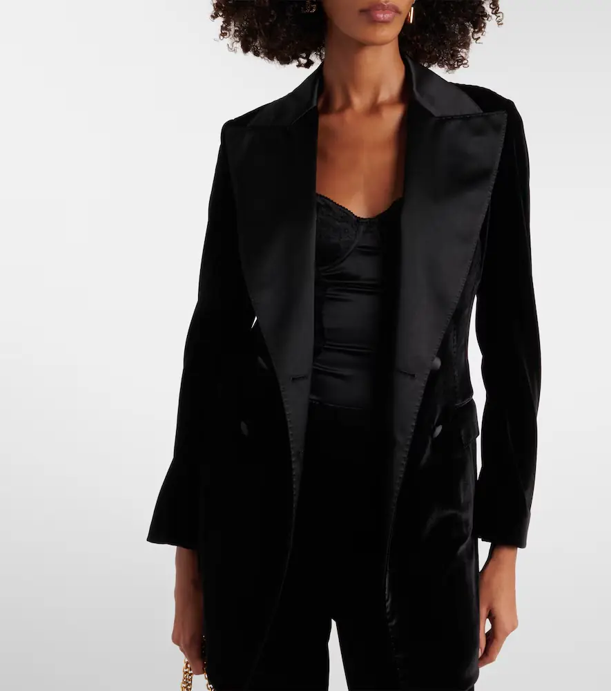 Dolce & Gabbana Double-breasted velvet blazer | Thumbnail 4 Dolce & Gabbana Double-breasted velvet blazer | Thumbnail 4