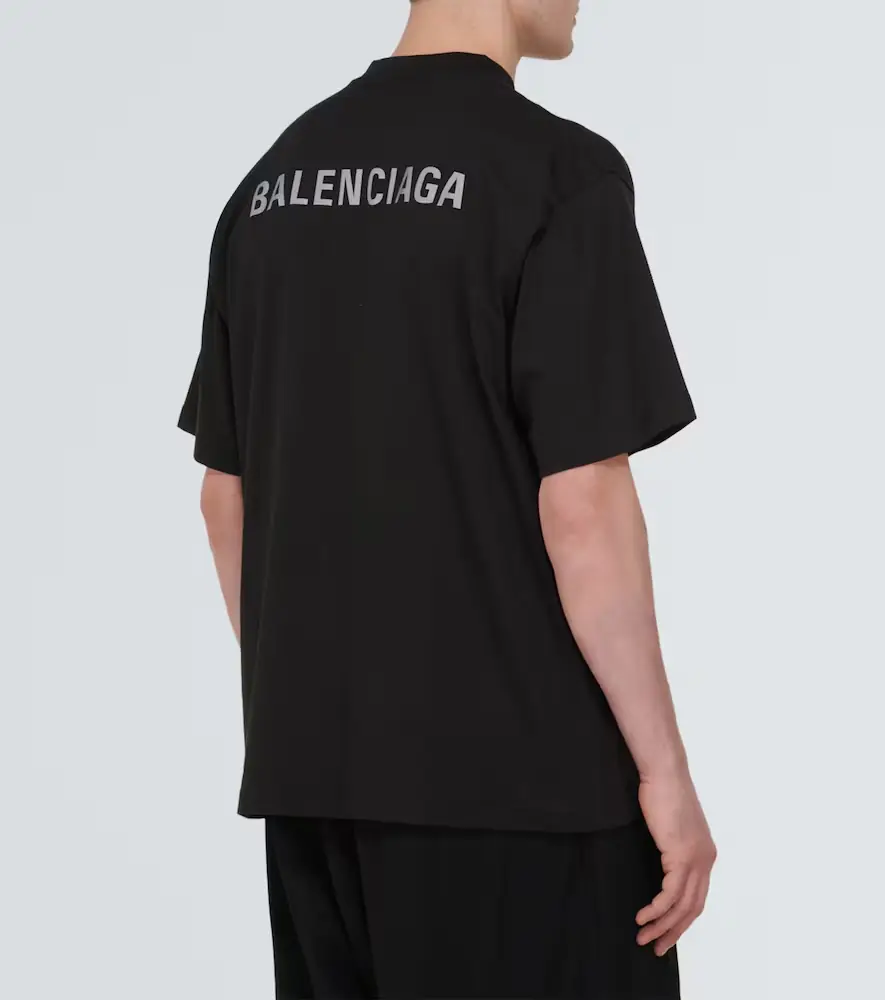 Balenciaga Logo cotton jersey T-shirt | Thumbnail 2