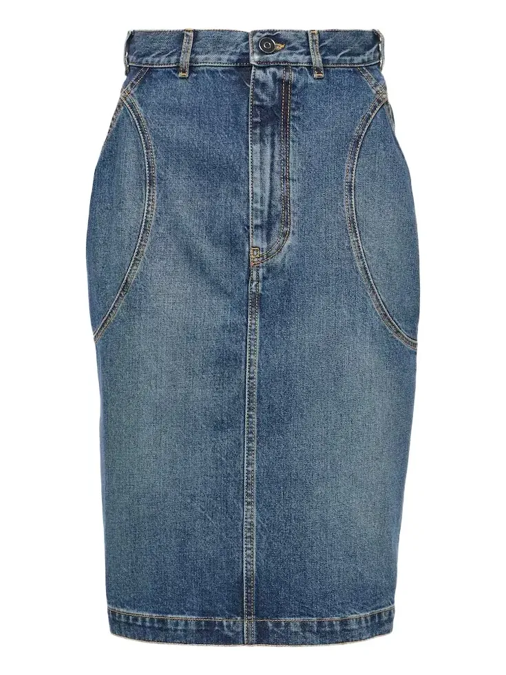 Alaïa Denim pencil skirt Alaïa Denim pencil skirt