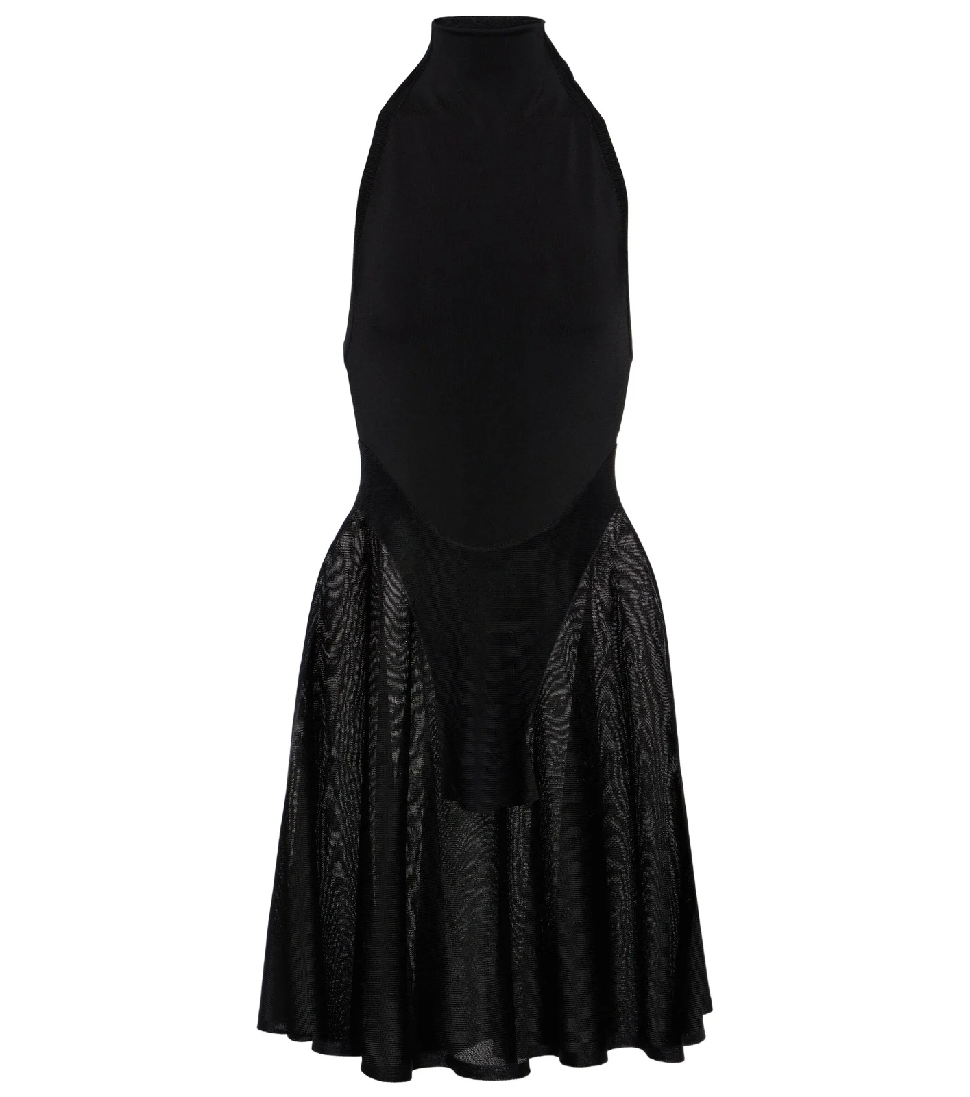 ALAÏA Jersey and mesh minidress ALAÏA Jersey and mesh minidress