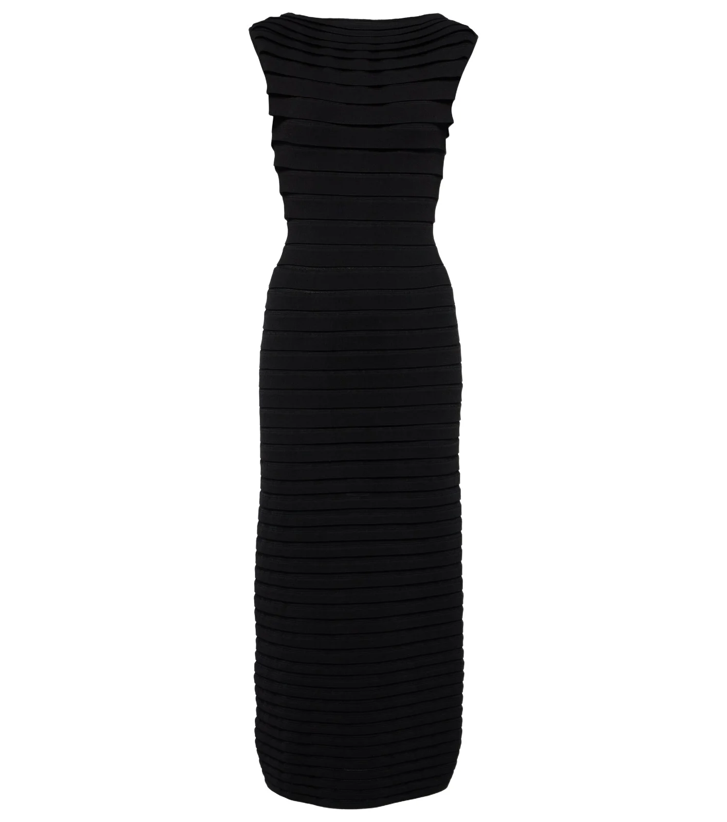 ALAÏA Striped midi dress