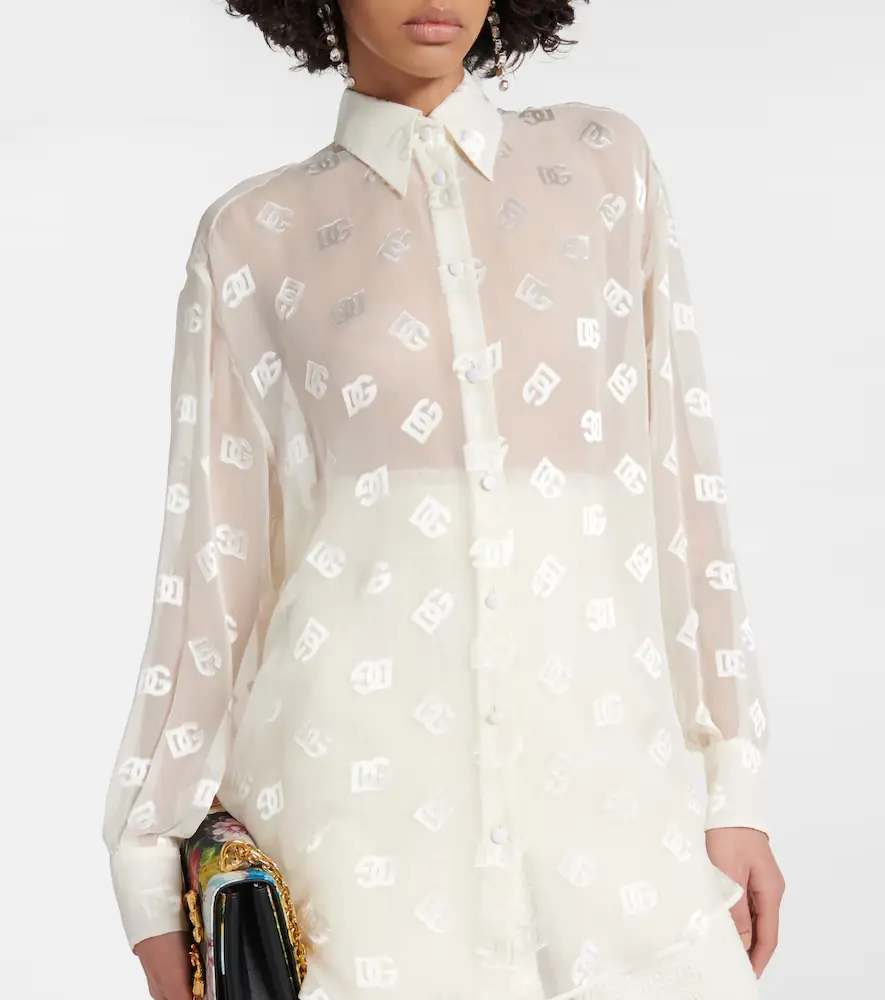 Dolce & Gabbana Burnout sheer silk shirt | Thumbnail 5