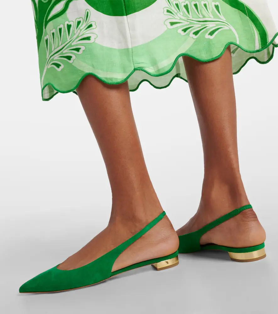 Aquazzura Purist suede slingback flats | Thumbnail 7 Aquazzura Purist suede slingback flats | Thumbnail 7