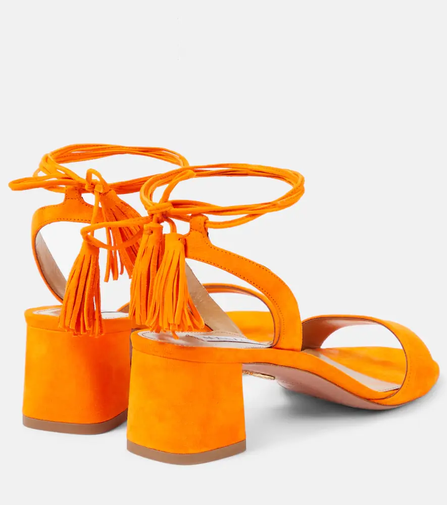 Aquazzura Alu tasseled suede sandals | Thumbnail 4