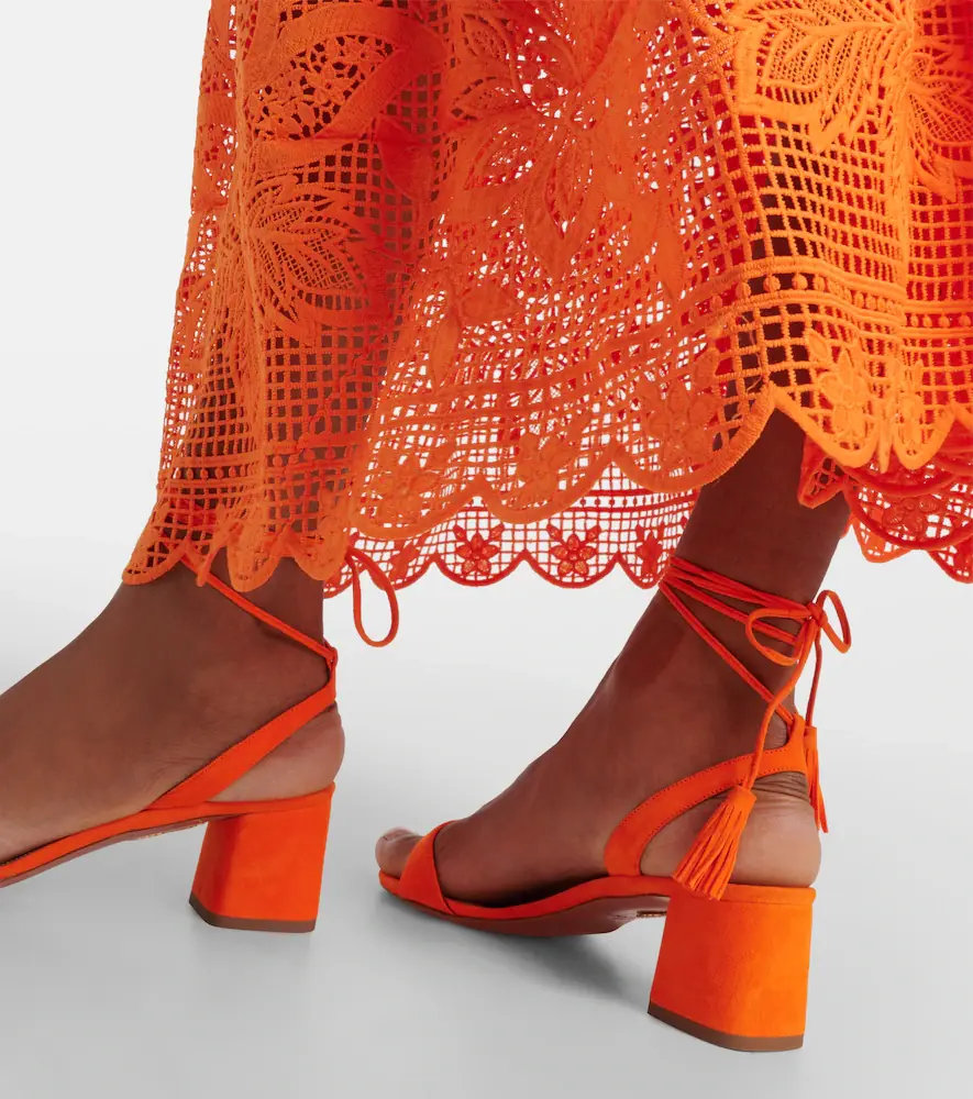 Aquazzura Alu tasseled suede sandals | Thumbnail 7