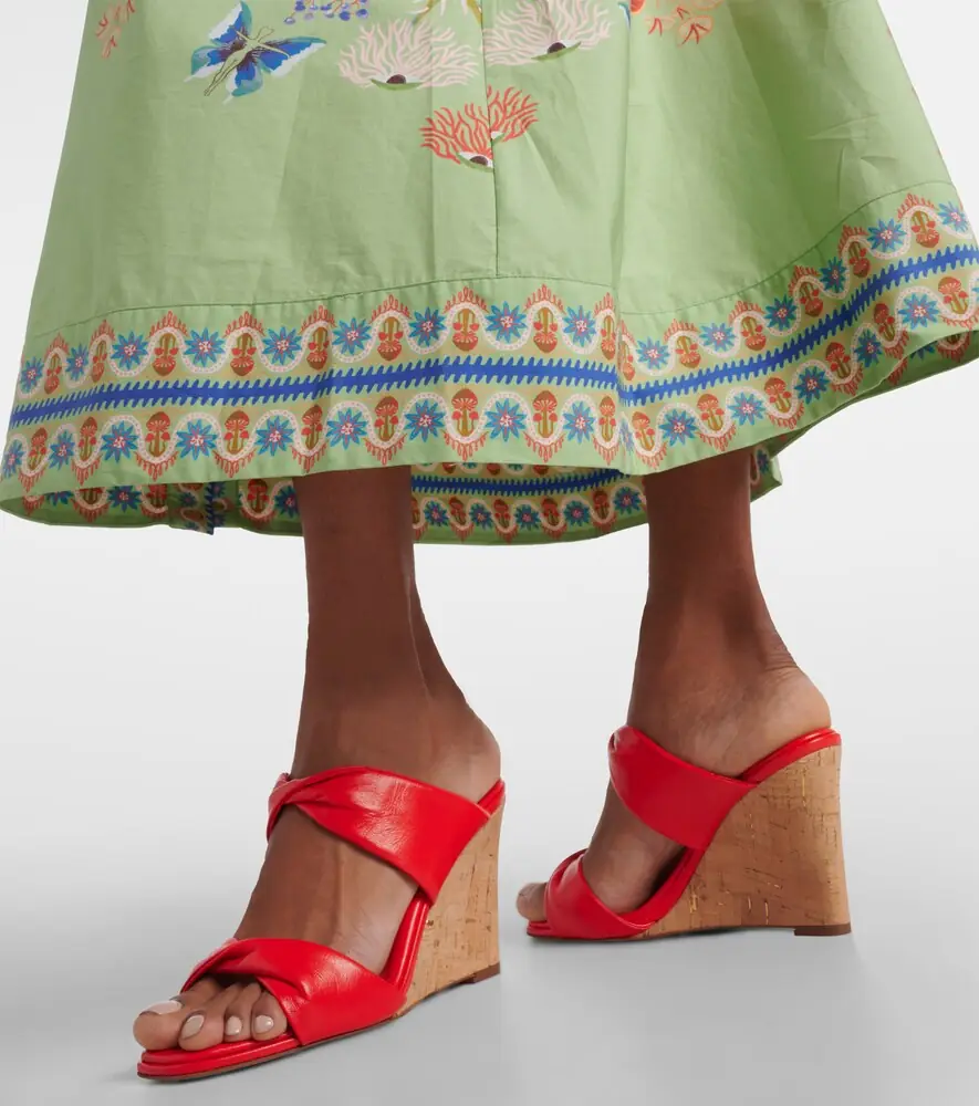 Aquazzura Twist leather wedge sandals | Thumbnail 5