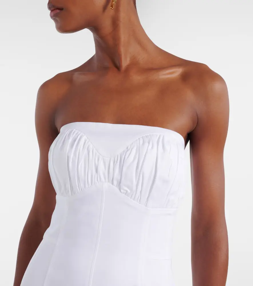 Tove Lauryn strapless cotton-blend midi dress | Thumbnail 4