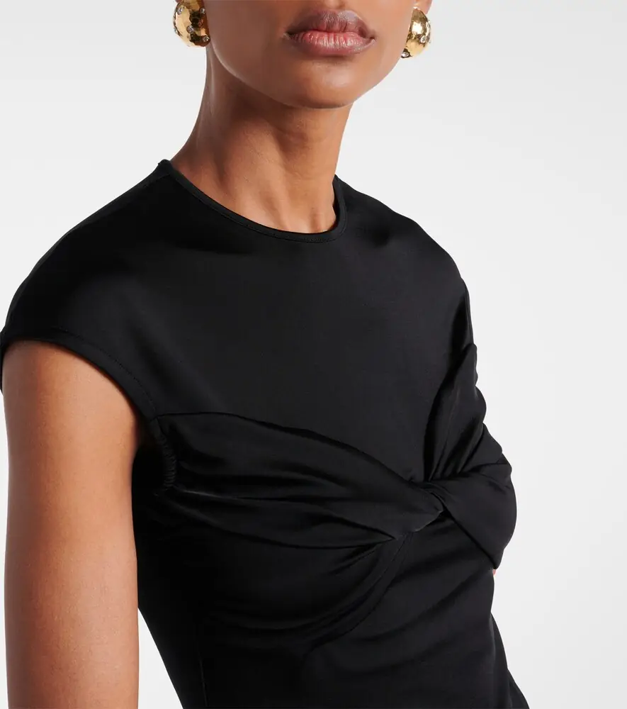 Tove Paola twist-detail jersey top | Thumbnail 3