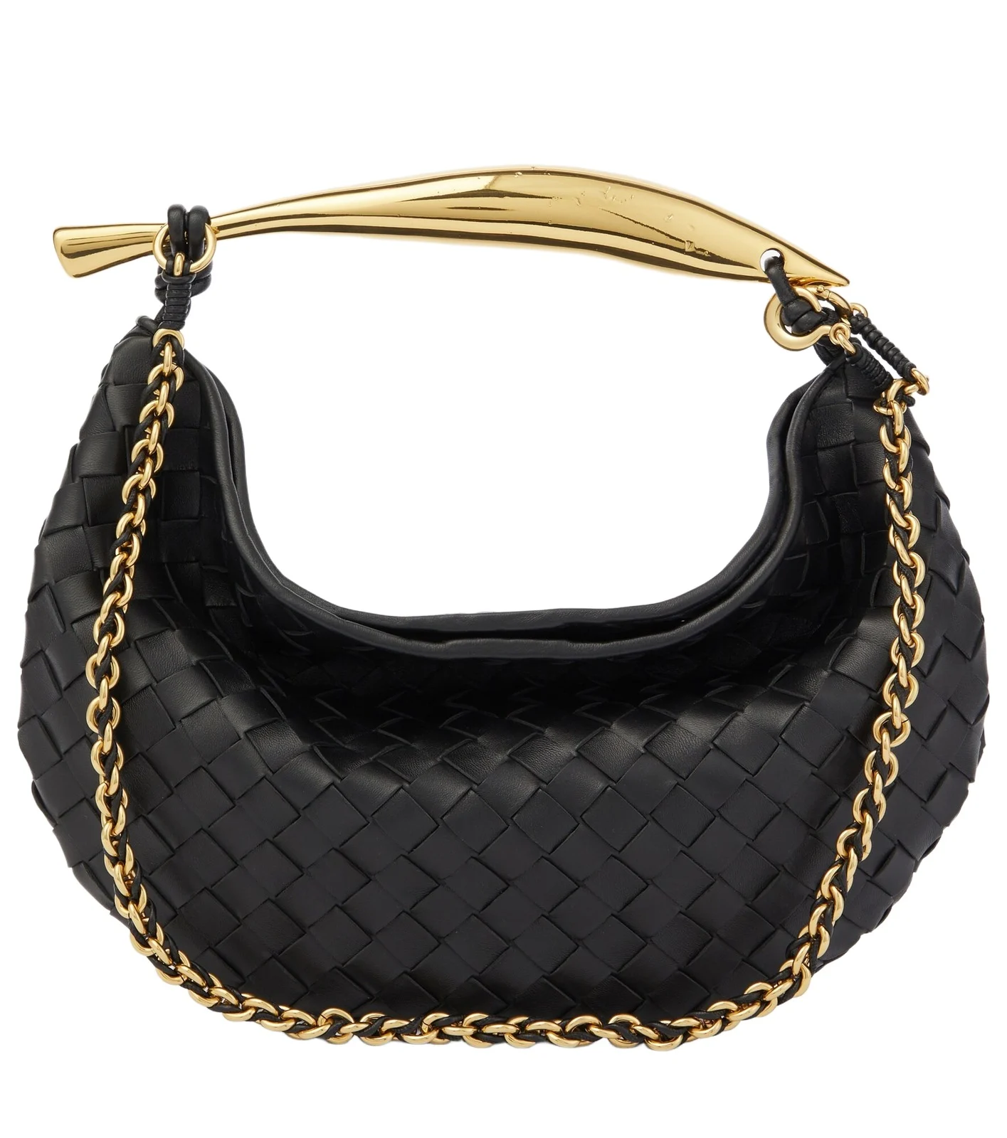 Sardine Chain Intrecciato leather shoulder bag Sardine Chain Intrecciato leather shoulder bag