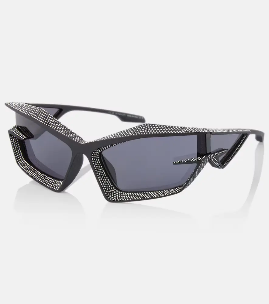Givenchy Giv Cut crystal-embellished shield sunglasses | Thumbnail 3