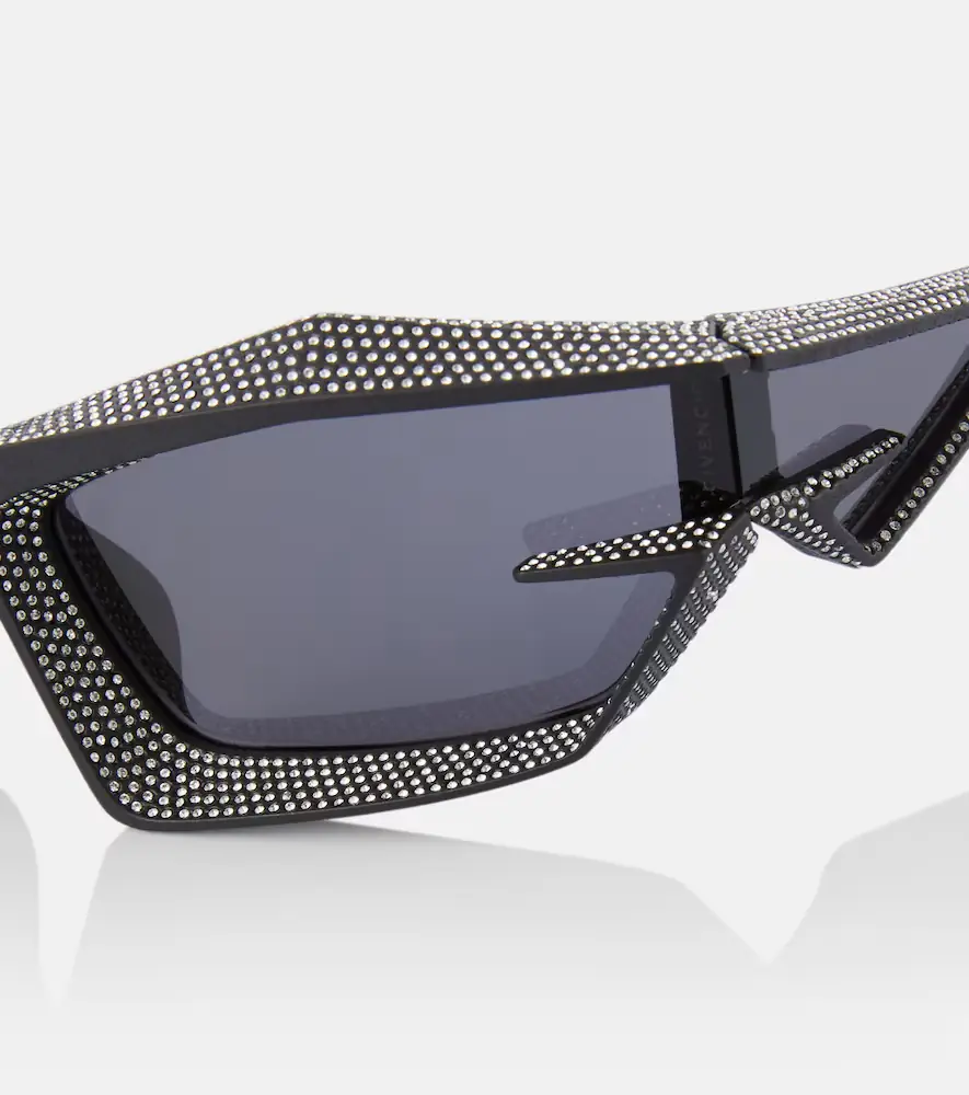 Givenchy Giv Cut crystal-embellished shield sunglasses | Thumbnail 4