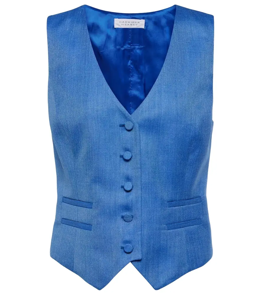 Gabriela Hearst Coleridge wool, silk, and linen vest | Image 1 Gabriela Hearst Coleridge wool, silk, and linen vest | Image 1