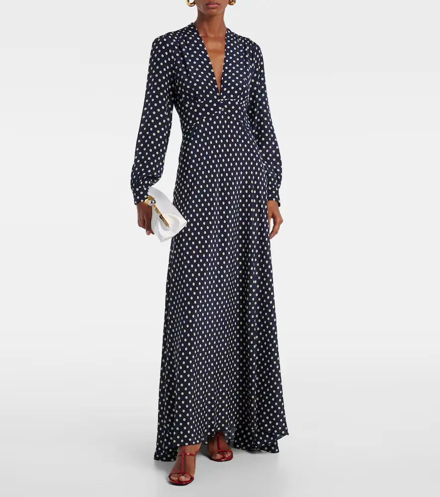 Rixo Emory polka-dot silk maxi dress | Thumbnail 5 Rixo Emory polka-dot silk maxi dress | Thumbnail 5