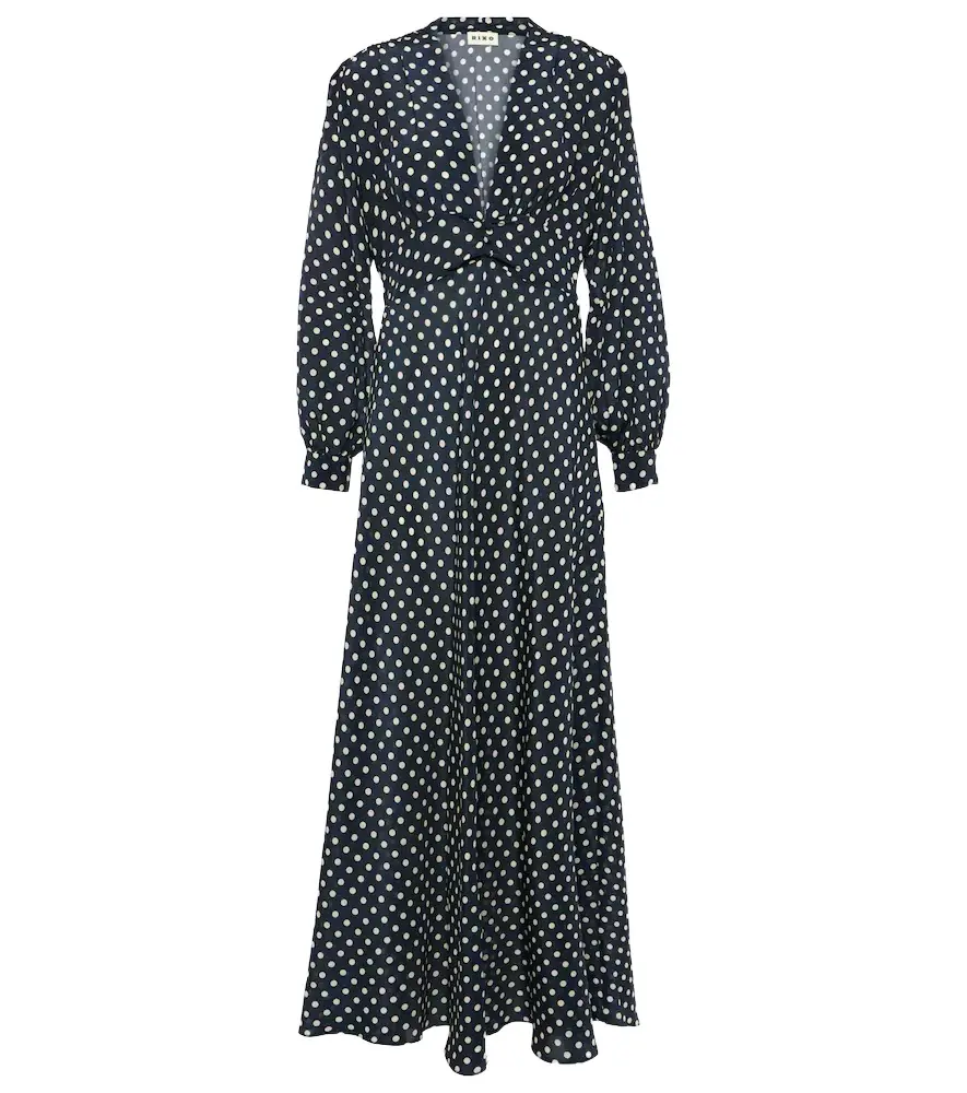 Rixo Emory polka-dot silk maxi dress | Image 1 Rixo Emory polka-dot silk maxi dress | Image 1