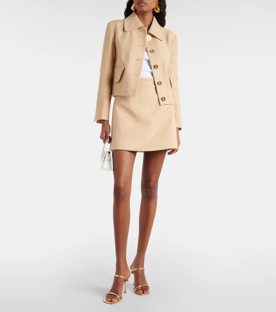 Patou High-rise cotton-blend tweed miniskirt | Thumbnail 3 Patou High-rise cotton-blend tweed miniskirt | Thumbnail 3
