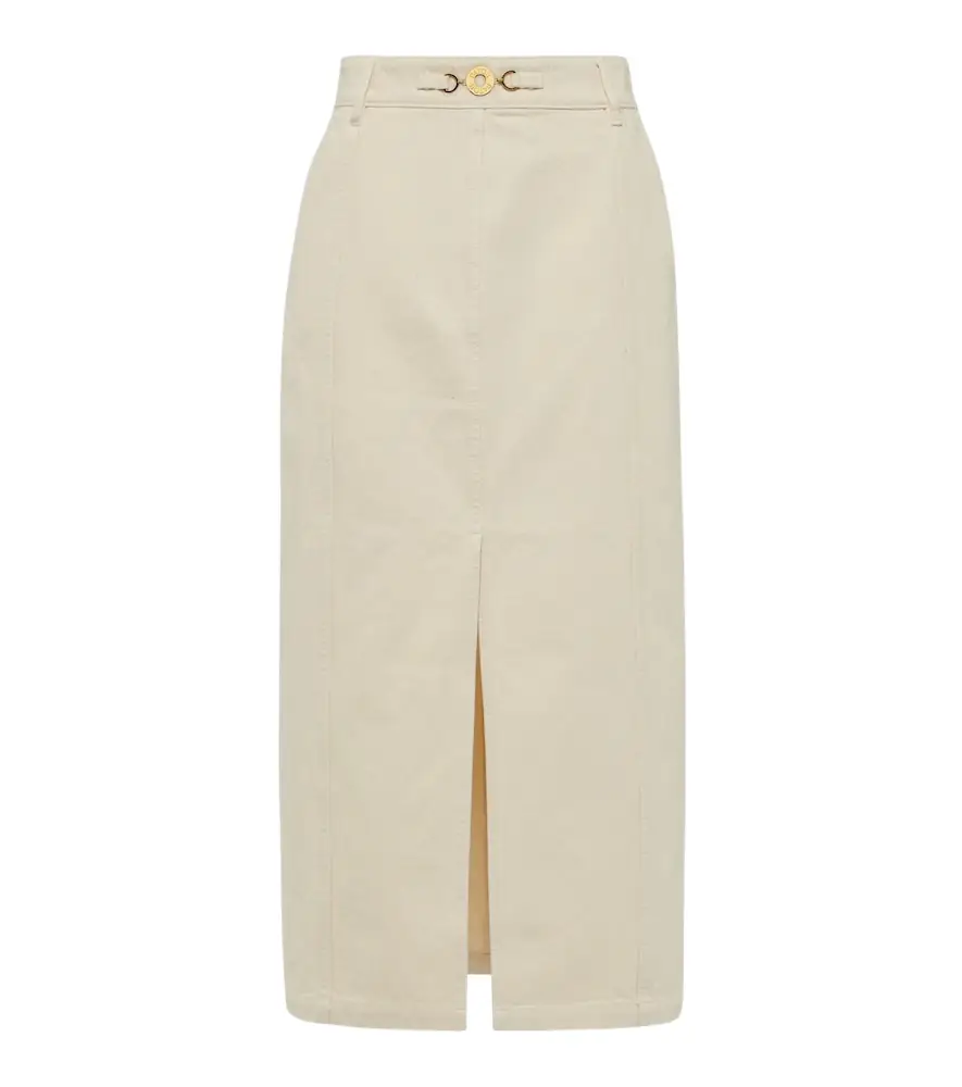 Patou High-rise denim maxi skirt | Image 1 Patou High-rise denim maxi skirt | Image 1