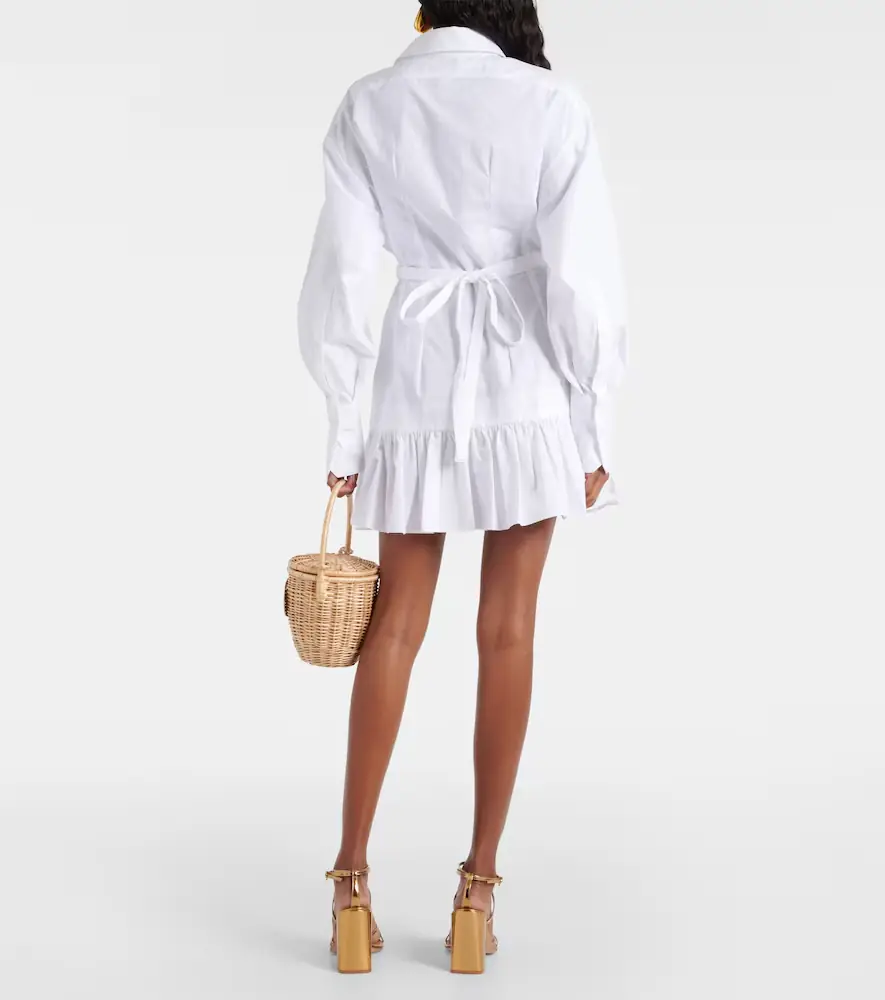 Patou Ruffled cotton shirt dress | Thumbnail 3 Patou Ruffled cotton shirt dress | Thumbnail 3