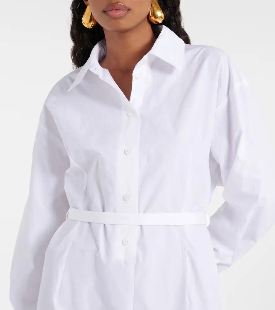 Patou Ruffled cotton shirt dress | Thumbnail 5 Patou Ruffled cotton shirt dress | Thumbnail 5