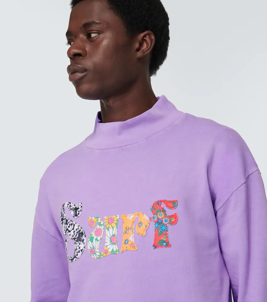 ERL Appliqué cotton jersey sweatshirt | Thumbnail 2