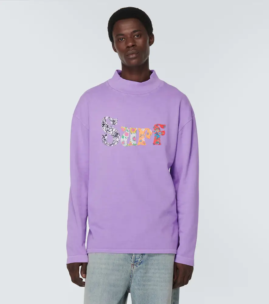 ERL Appliqué cotton jersey sweatshirt | Thumbnail 4