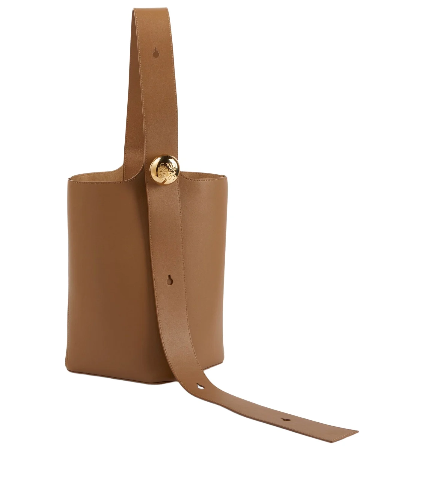 Pebble Medium leather bucket bag