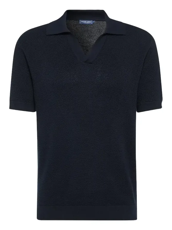 Rino cotton and silk polo shirt