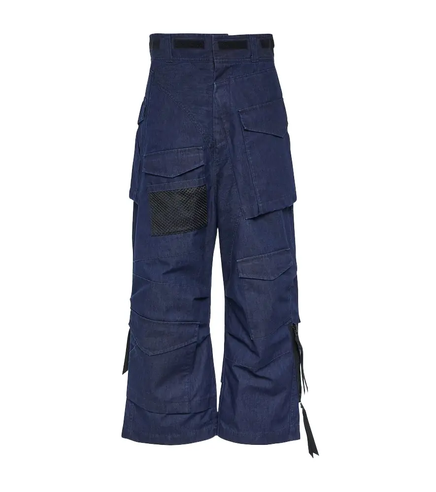 Junya Watanabe Deconstructed denim cargo pants