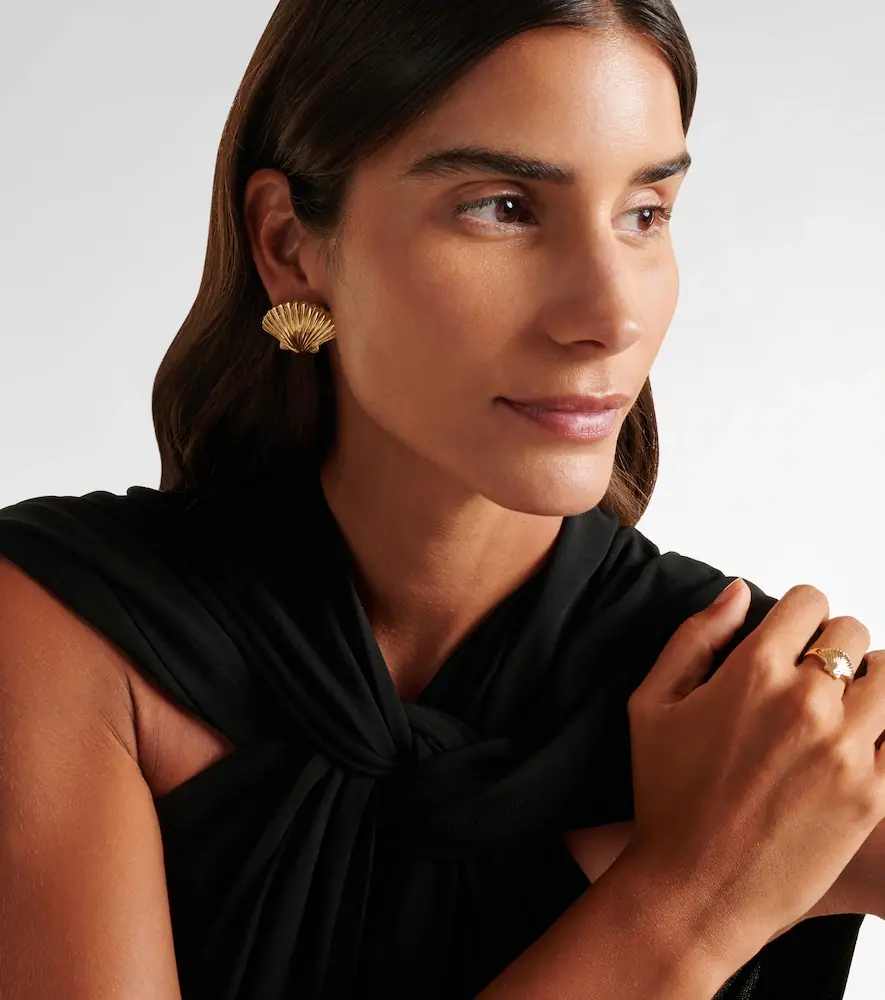 Mateo Venus Large 14kt gold earrings | Thumbnail 3