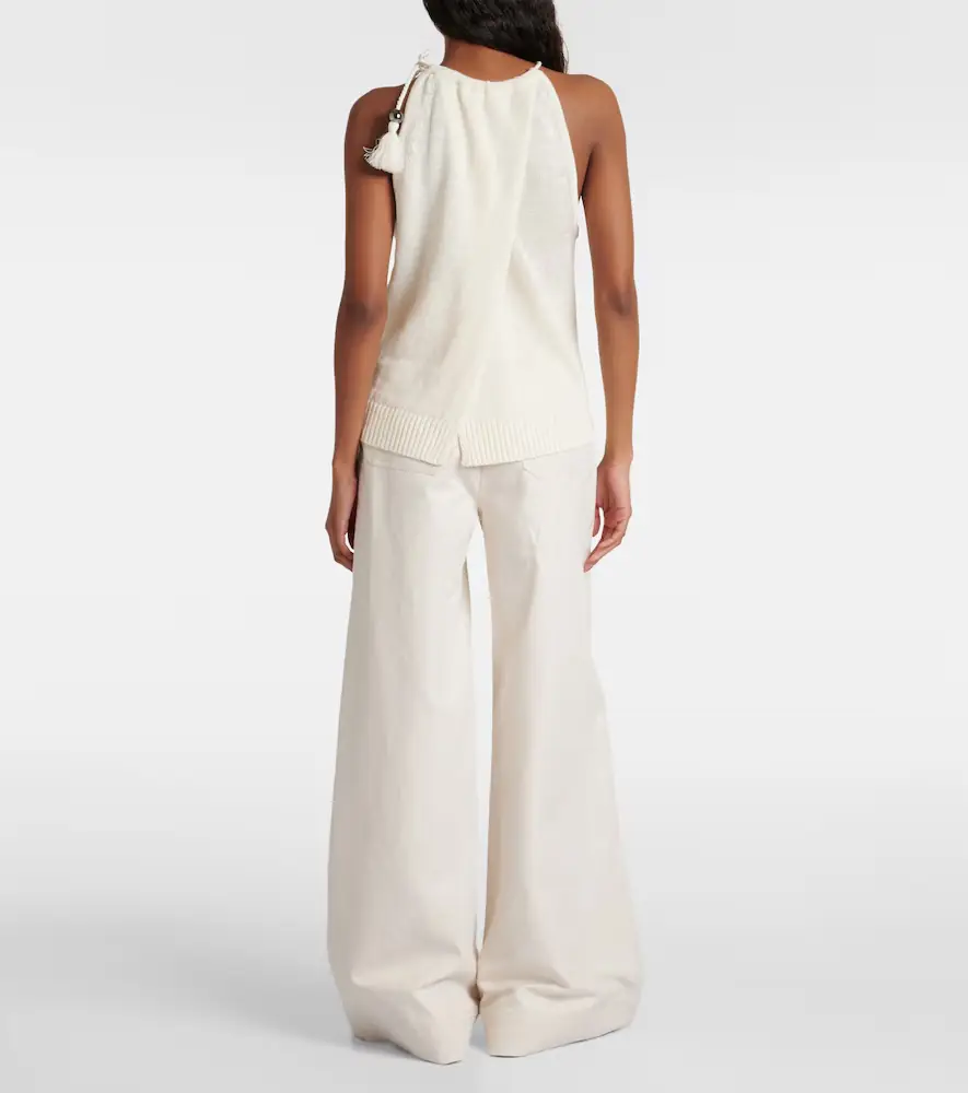 Max Mara Moriana halterneck linen top and hat set | Thumbnail 2 Max Mara Moriana halterneck linen top and hat set | Thumbnail 2