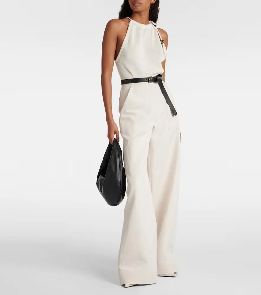 Max Mara Moriana halterneck linen top and hat set | Thumbnail 4 Max Mara Moriana halterneck linen top and hat set | Thumbnail 4