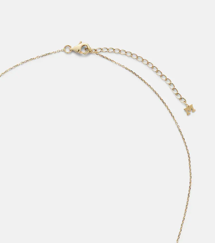 Mateo 14kt gold necklace with diamonds and pearls | Thumbnail 3 Mateo 14kt gold necklace with diamonds and pearls | Thumbnail 3