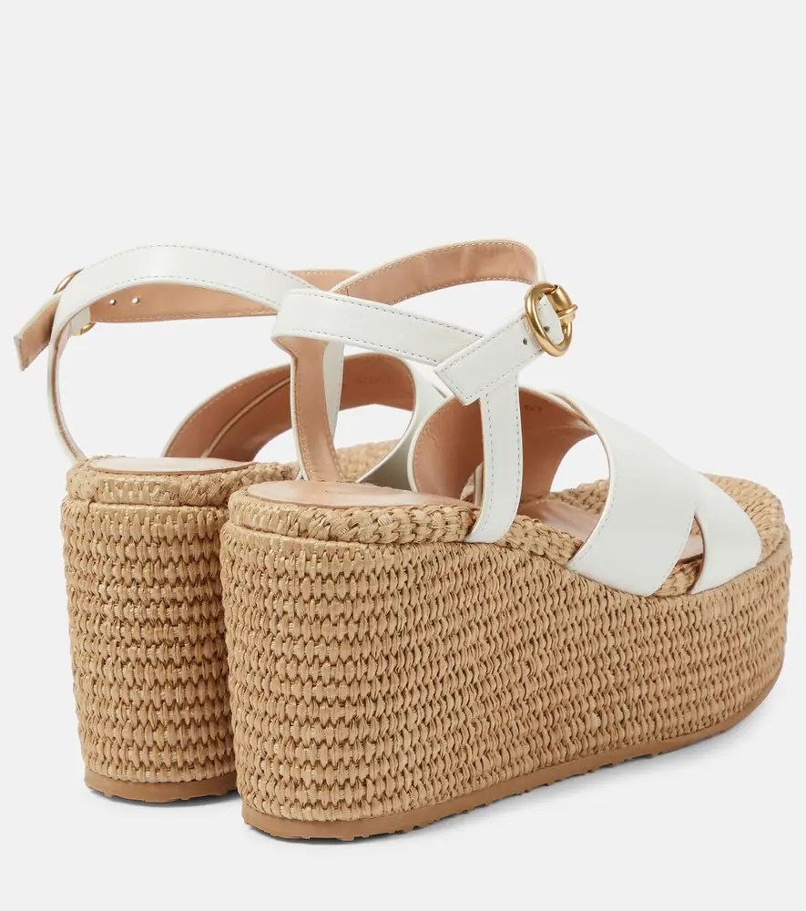 Gianvito Rossi Suede wedge sandals | Thumbnail 3 Gianvito Rossi Suede wedge sandals | Thumbnail 3