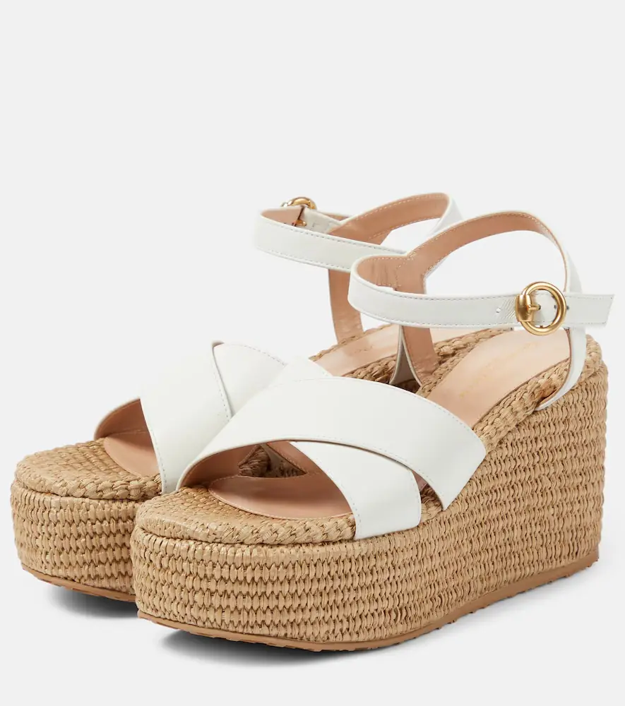 Gianvito Rossi Suede wedge sandals | Thumbnail 4 Gianvito Rossi Suede wedge sandals | Thumbnail 4